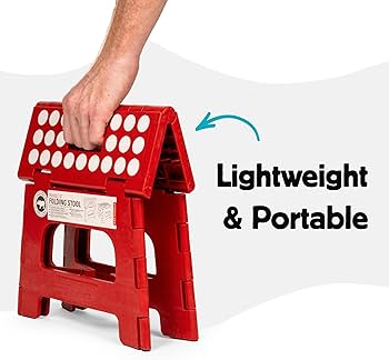 Amazon.com: Kikkerland Rhino Foldable Step Stool – Holds Adults up